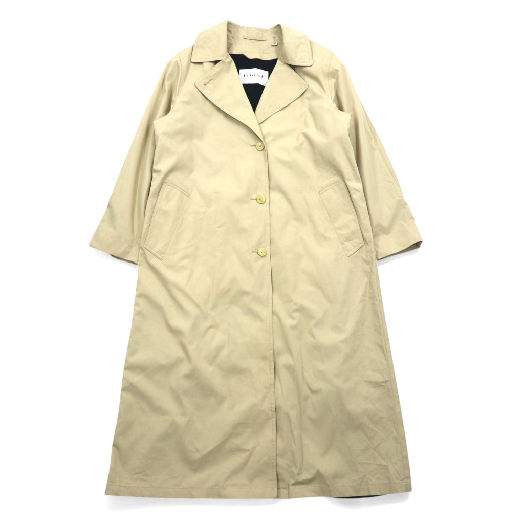 日本然リトテ-古着オンライン-TOWNE by London Fog 90年代 フード着脱式 トレンチコート M ベージュ コットン ライナー着脱式-