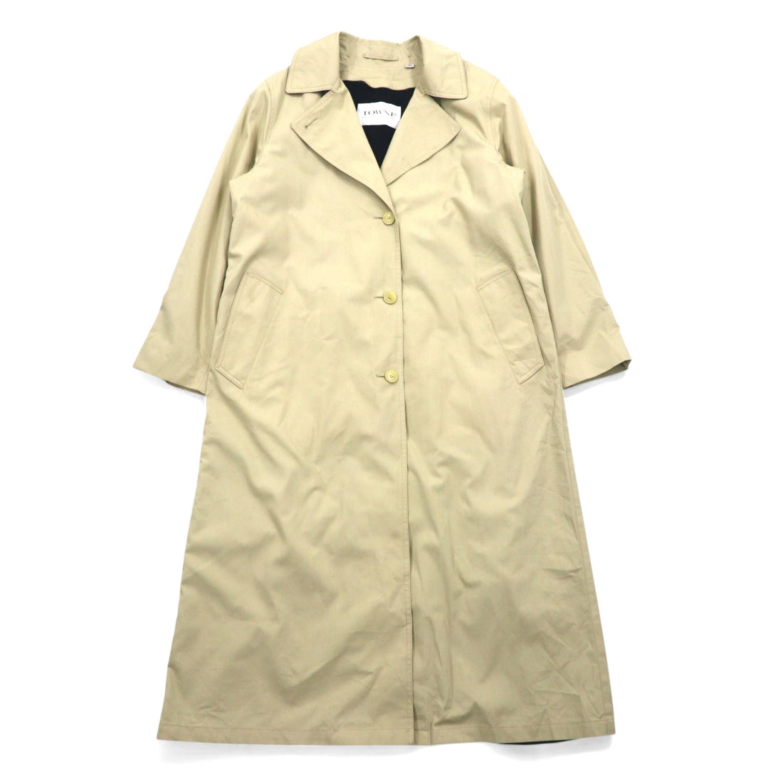 日本然リトテ-古着オンライン-TOWNE by London Fog 90年代 フード着脱式 トレンチコート M ベージュ コットン ライナー着脱式-