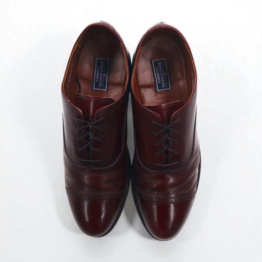 BOSTONIAN CLASSICS ストレートチップ ドレスシューズ 27.5cm ボルドー レザー 26248