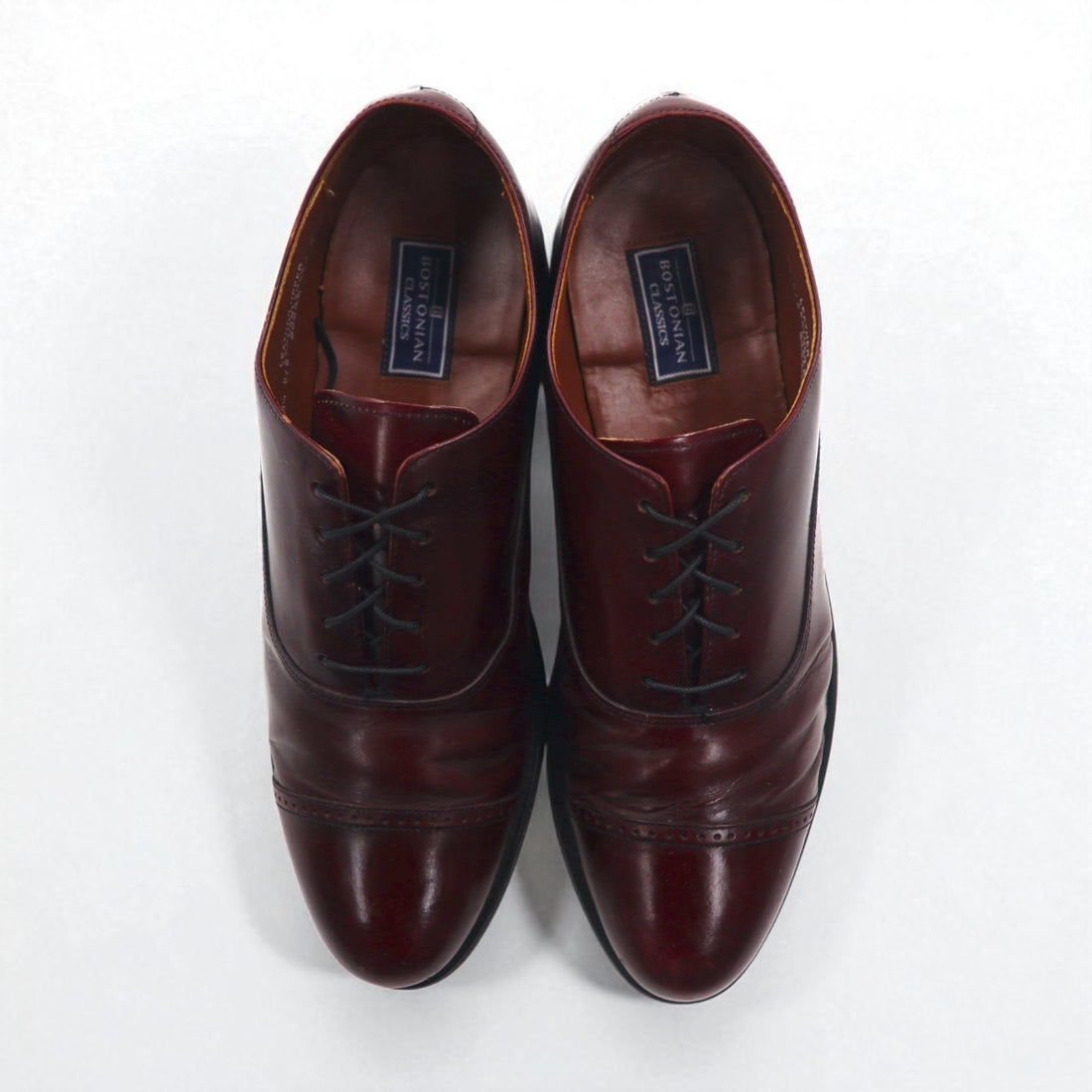 BOSTONIAN CLASSICS ストレートチップ ドレスシューズ 27.5cm ボルドー レザー 26248