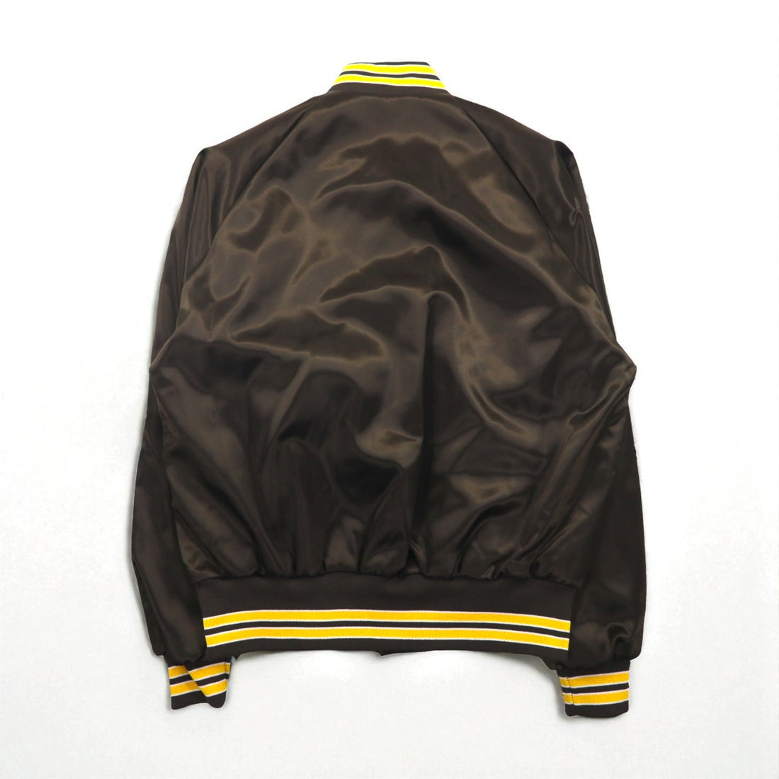 90s USA Vintage Varsity Jacket, Made in the USA, Size M, Brown, Pla-Jac by Dunbrooke