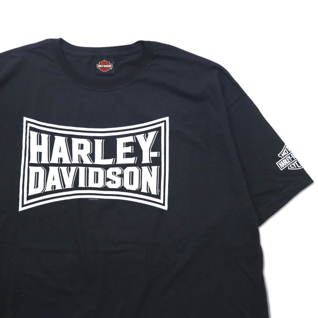 HARLEY DAVIDSON Double-sided Print T-shirt XXL Black Cotton TOKYO JAPAN