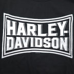 HARLEY DAVIDSON Double-sided Print T-shirt XXL Black Cotton TOKYO JAPAN