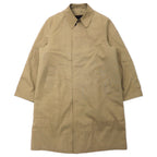 日本然リトテ-古着オンライン-GENTLEMAN'S WAREHOUSE 80年代 USA製 比翼 ステンカラーコート 40 ベージュ コットン チンストラップ ボアライナー着脱式-Gentleman's Warehouse 80s USA MADE Hiki wing COAT 40 beige cotton chin strap BOA liner Detachable