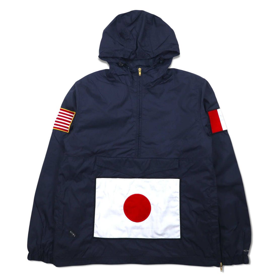 VCTRY MCMXCV (10DEEP) Anorak Parka S Navy Japanese Flag Patch