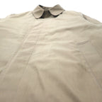 GENTLEMAN'S WAREHOUSE 80年代 USA製 比翼 ステンカラーコート 40 ベージュ  コットン チンストラップ ボアライナー着脱式