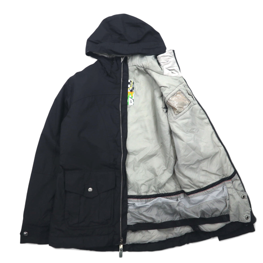 Burton Mountain Parka S Black Nylon DRYRIDE Waterproof Skiwear Drawcord