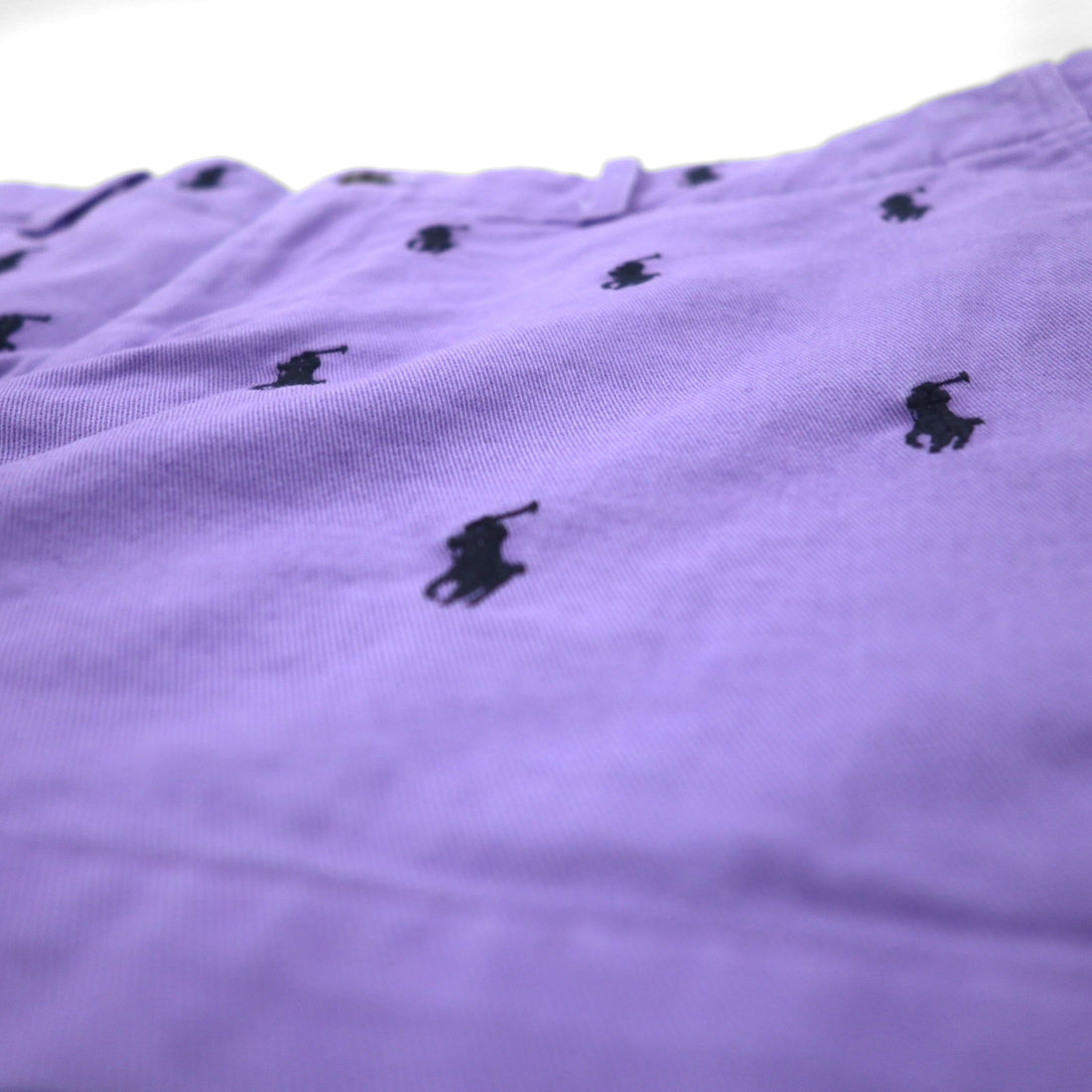 RALPH LAUREN SPORT 90s Shorts, Size M, Purple, All-Over Pony Embroidery.