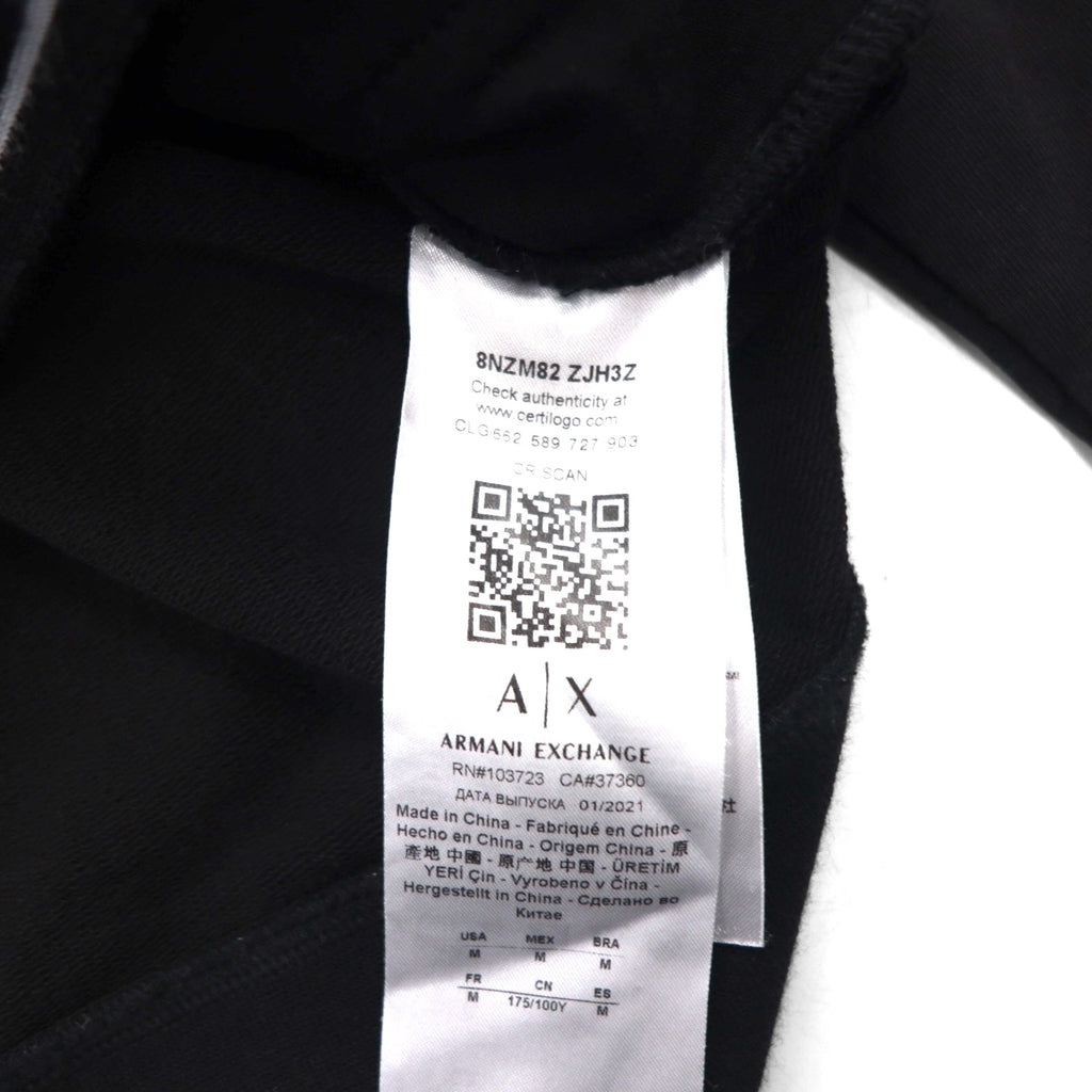A|X ARMANI EXCHANGE Sweatshirt Hoodie and Jersey Set, Size M, Black, 8NZM82 ZJH3Z