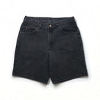 Lee black denim shorts, size L, black, cotton, made in Costa Rica.