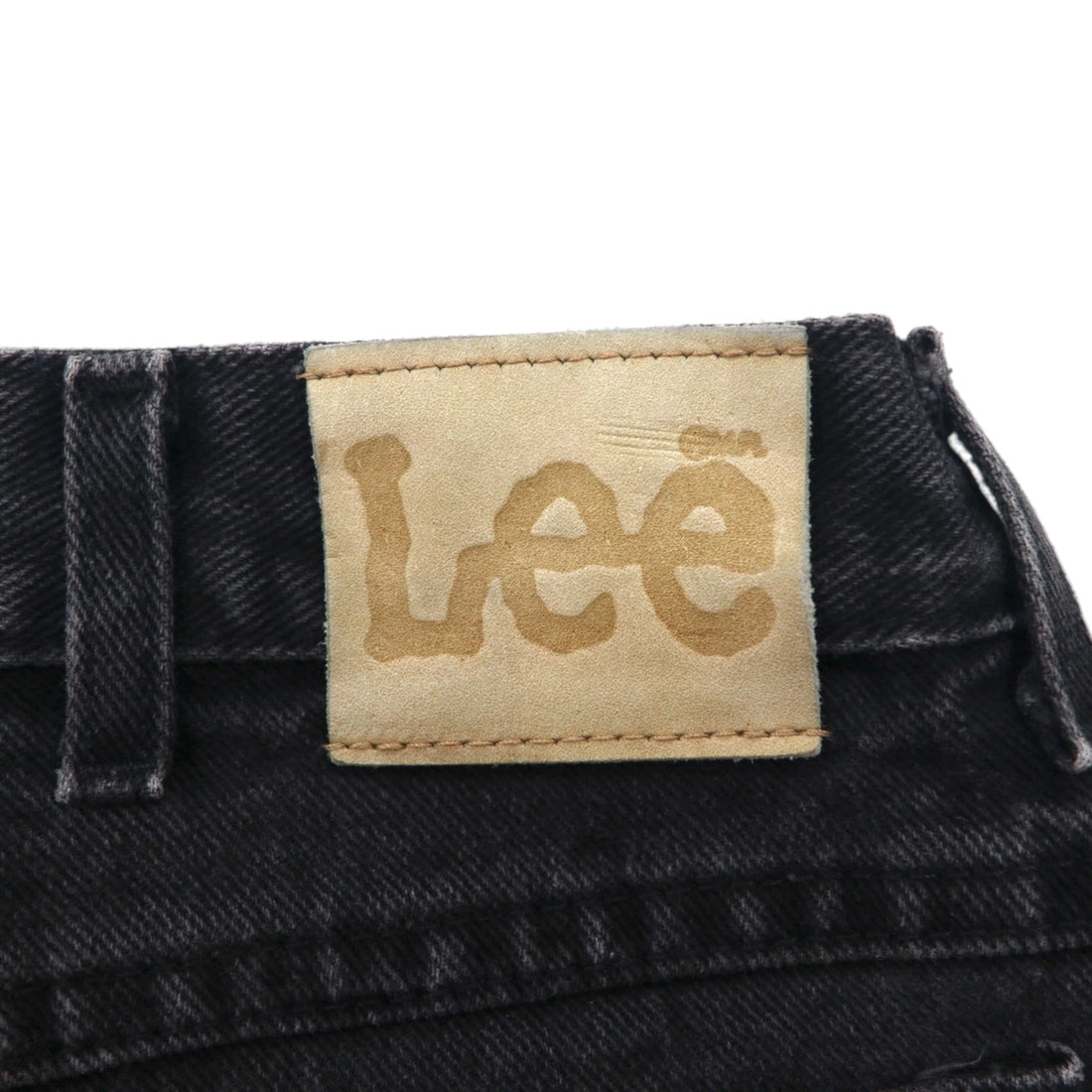 Lee black denim shorts, size L, black, cotton, made in Costa Rica.