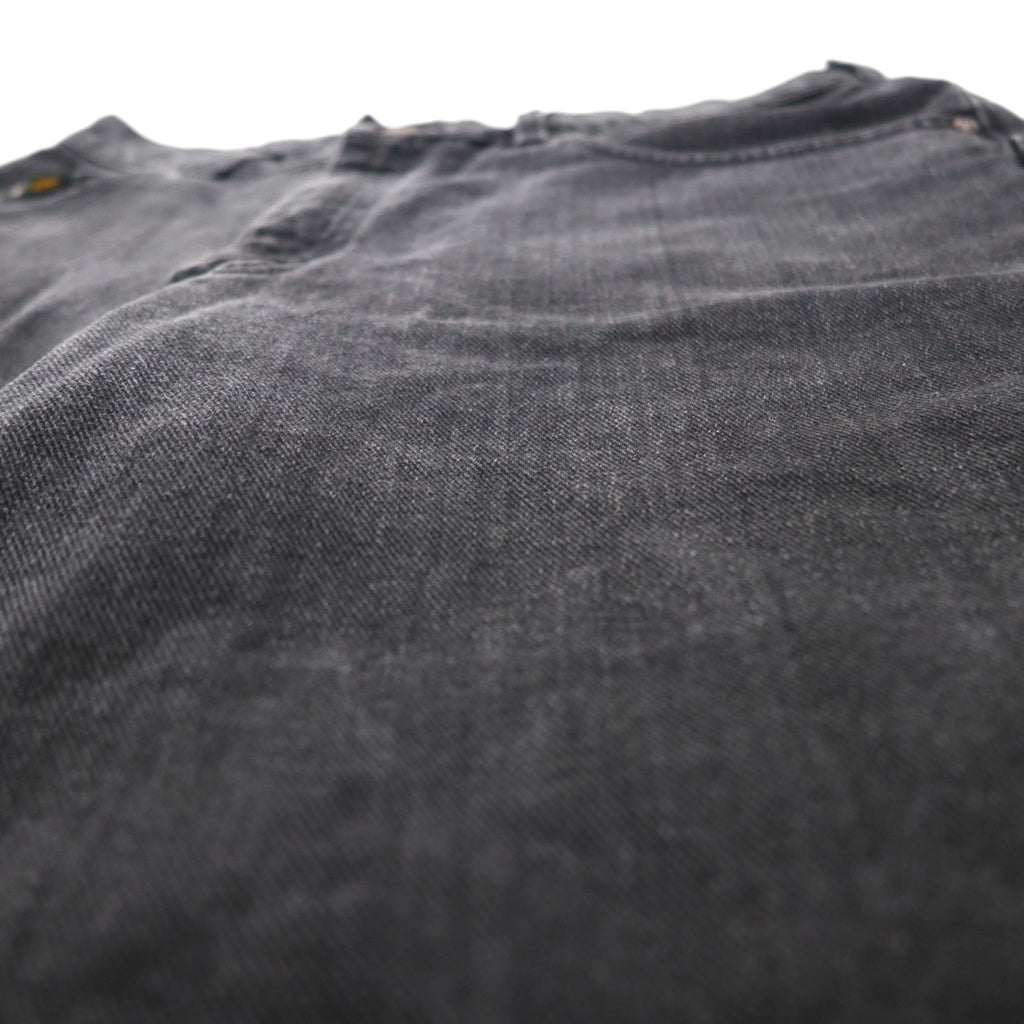 Lee black denim shorts, size L, black, cotton, made in Costa Rica.