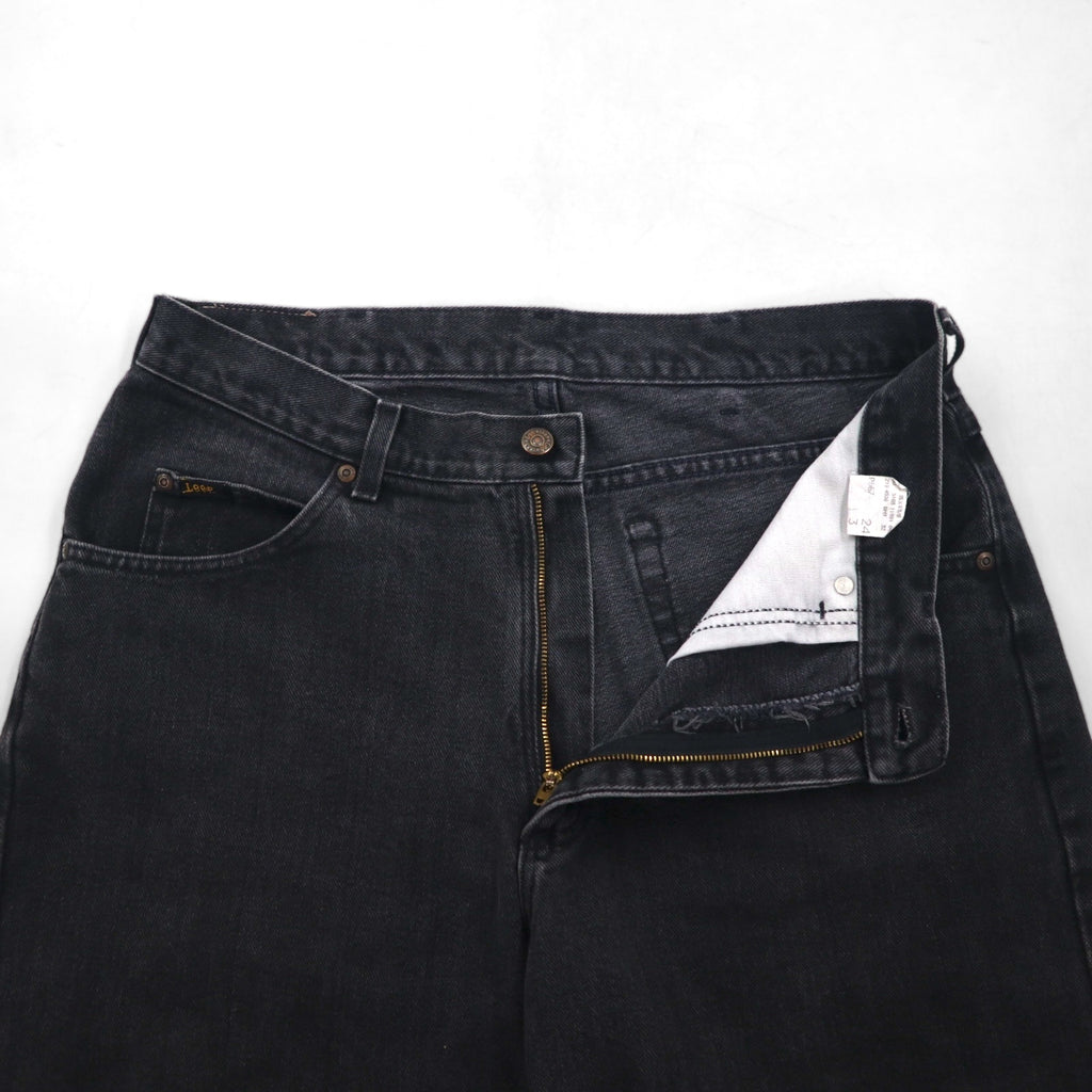Lee black denim shorts, size L, black, cotton, made in Costa Rica.