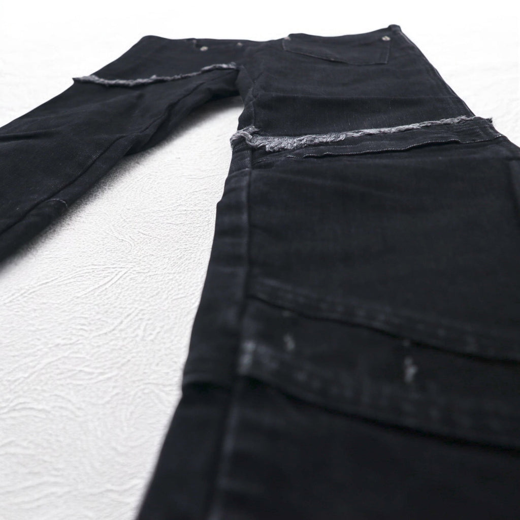 whowhat PUZZLE DENIM Jeans Pants S Black Made in Japan