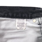 Lee black denim shorts, size L, black, cotton, made in Costa Rica.
