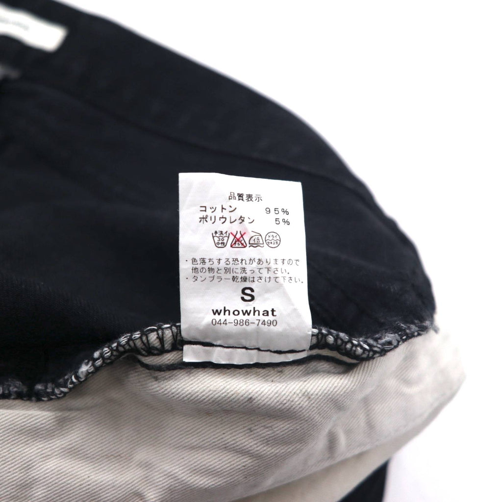whowhat PUZZLE DENIM Jeans Pants S Black Made in Japan