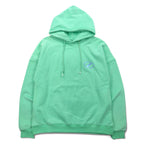 WE11DONE Pullover Hoodie S Mint Green Logo Print Iridescent Logo Hoodie