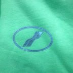 WE11DONE Pullover Hoodie S Mint Green Logo Print Iridescent Logo Hoodie