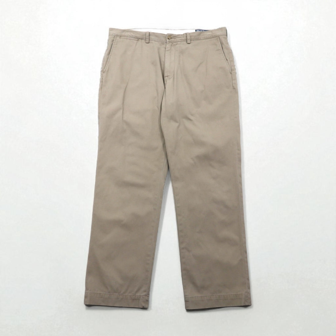 Polo by Ralph Lauren 90s Polo Chino Wide Tapered Chino Pants, Size XL, Beige, Cotton