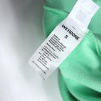 WE11DONE Pullover Hoodie S Mint Green Logo Print Iridescent Logo Hoodie