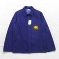 Vintage 70s Euro Work Jacket SANFOR 70s German made denim coverall work jacket L size deadstock unused