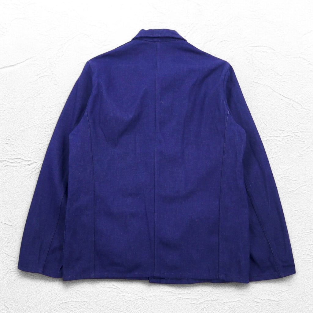 Vintage 70s Euro Work Jacket SANFOR 70s German made denim coverall work jacket L size deadstock unused