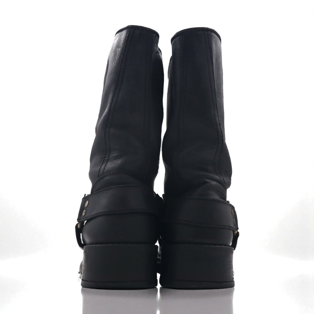 Vintage Engineer Boots エンジニアブーツ バイカー リングブーツ 28.5cm ブラック MOTOR MELYBOOTS