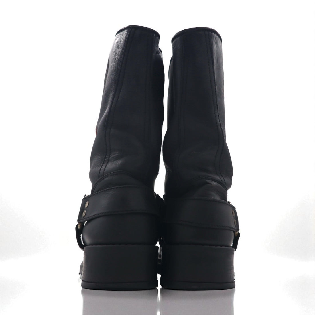Vintage Engineer Boots エンジニアブーツ バイカー リングブーツ 28.5cm ブラック MOTOR MELYBOOTS