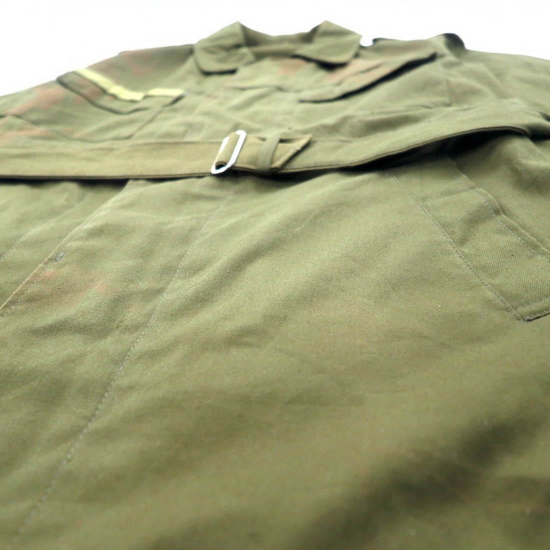 Vintage Czech Army Czech Army 90s M-85 Field Jacket XL Khaki Military Belted Zekon Michalovce
