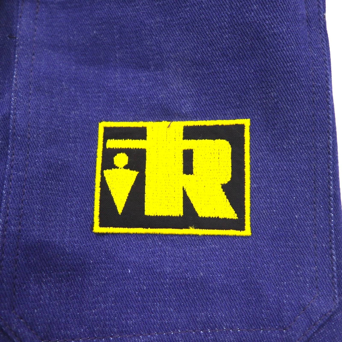 Vintage 70s Euro Work Jacket SANFOR 70s German made denim coverall work jacket L size deadstock unused