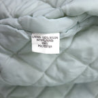 DeLONG USA made 90s varsity jacket XL white nylon quilted liner MUHLENBERG NORTH STARS back print