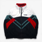 hummel 90年代 ナイロンジャケット トラック ジャージ XL ホワイト ビッグサイズ