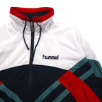 hummel 90年代 ナイロンジャケット トラック ジャージ XL ホワイト ビッグサイズ