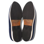 polpetta × Brilla per il gusto (BEAMS) Denim slip-on loafers 25.5cm blue leather switching SPORTO