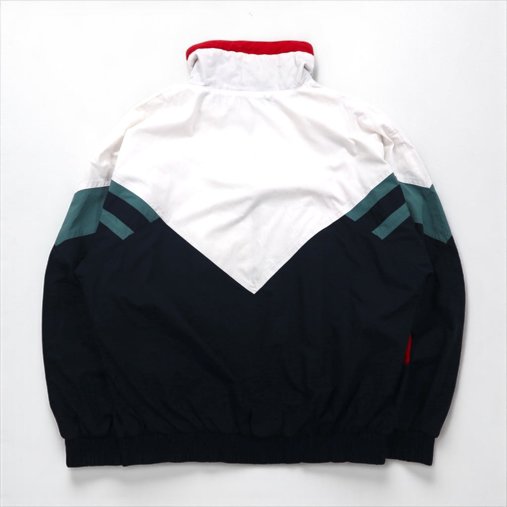 hummel 90年代 ナイロンジャケット トラック ジャージ XL ホワイト ビッグサイズ