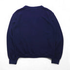 IZOD LACOSTE 70s Knit Cardigan with Spool Tag, Size Small, Navy, Acrylic, Short Length