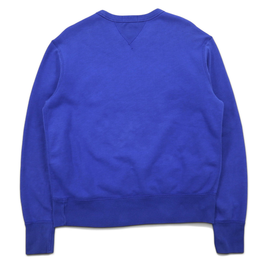 POLO RALPH LAUREN Logo 1967 Patch Sweatshirt L Blue Cotton Fleece Lining