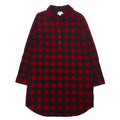 日本然リトテ-古着オンライン-L.L.Bean リラックスフィット フランネルシャツ ワンピース S レッド ブラック コットン スリランカ製-L.L.Bean Relaxed Fit Flannel Shirt Dress S Red Black Cotton Sri Lanka Made