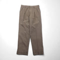 LANDS' END 2-pleat Wide Leg Slacks, Size M, Brown, Glen Plaid, Wool