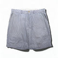 Polo by Ralph Lauren 90s Seersucker Shorts, Size L, Blue and White Stripes, Made in Sri Lanka