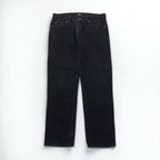 Lee Regular Fit Straight Jeans, Black Denim Pants, Size L, Zipper Fly, USA Model, 2008908, Made in Mexico