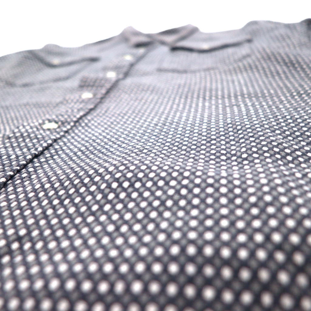 Wrangler 90s All-Over Print Western Shirt, Medium, Grey, Cotton, Front Pocket