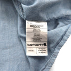 Carhartt Chambray Button-Down Work Shirt, XL, Indigo, Double Pocket, FORT L/S CHAMBRAY SHIRT S202, Relaxed Fit