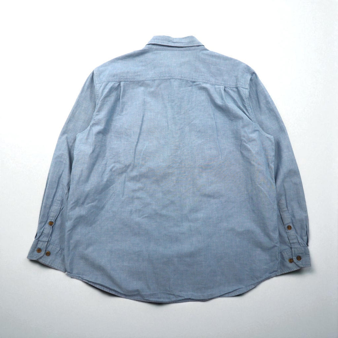 Carhartt Chambray Button-Down Work Shirt, XL, Indigo, Double Pocket, FORT L/S CHAMBRAY SHIRT S202, Relaxed Fit