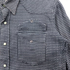 Wrangler 90s All-Over Print Western Shirt, Medium, Grey, Cotton, Front Pocket