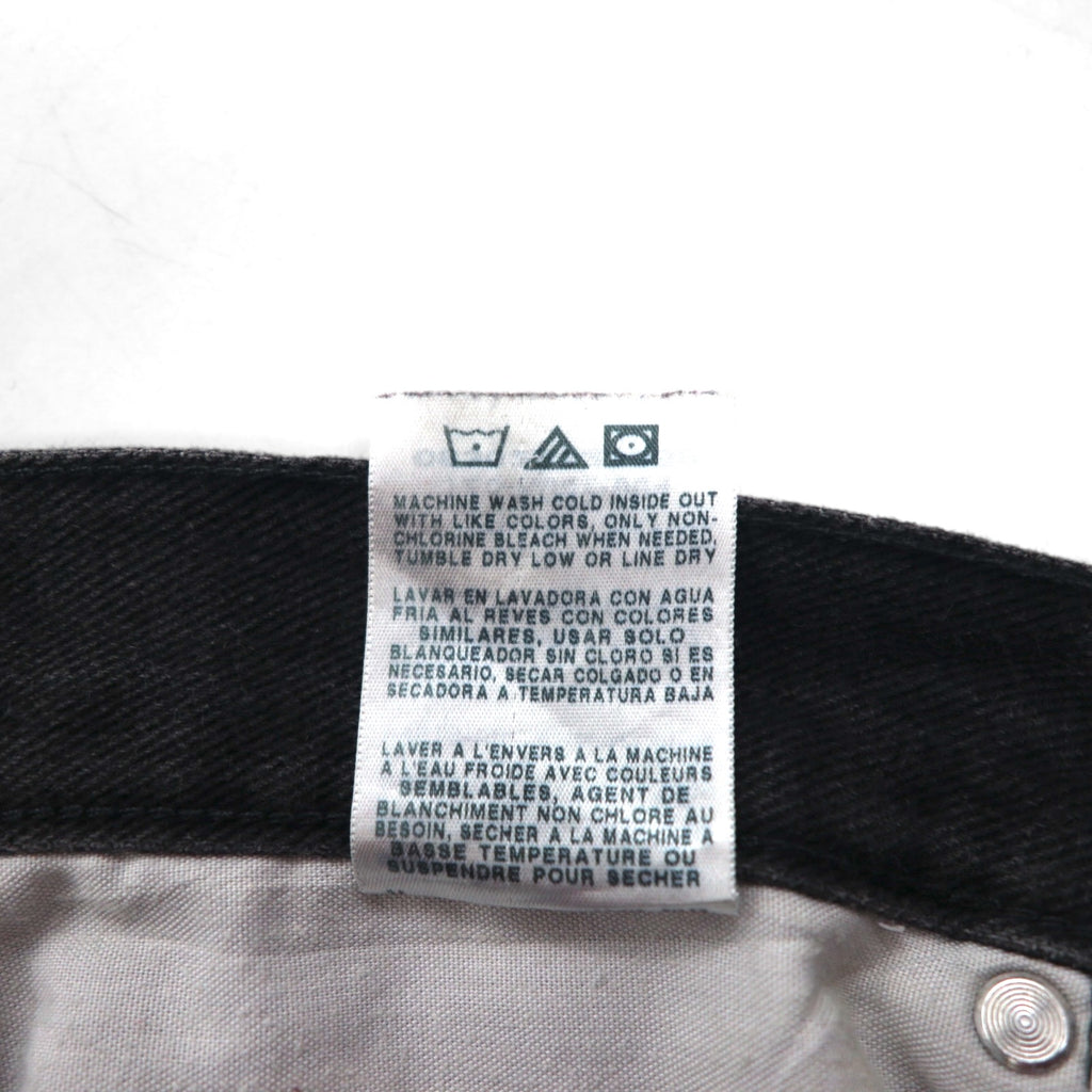 Lee Regular Fit Straight Jeans, Black Denim Pants, Size L, Zipper Fly, USA Model, 2008908, Made in Mexico