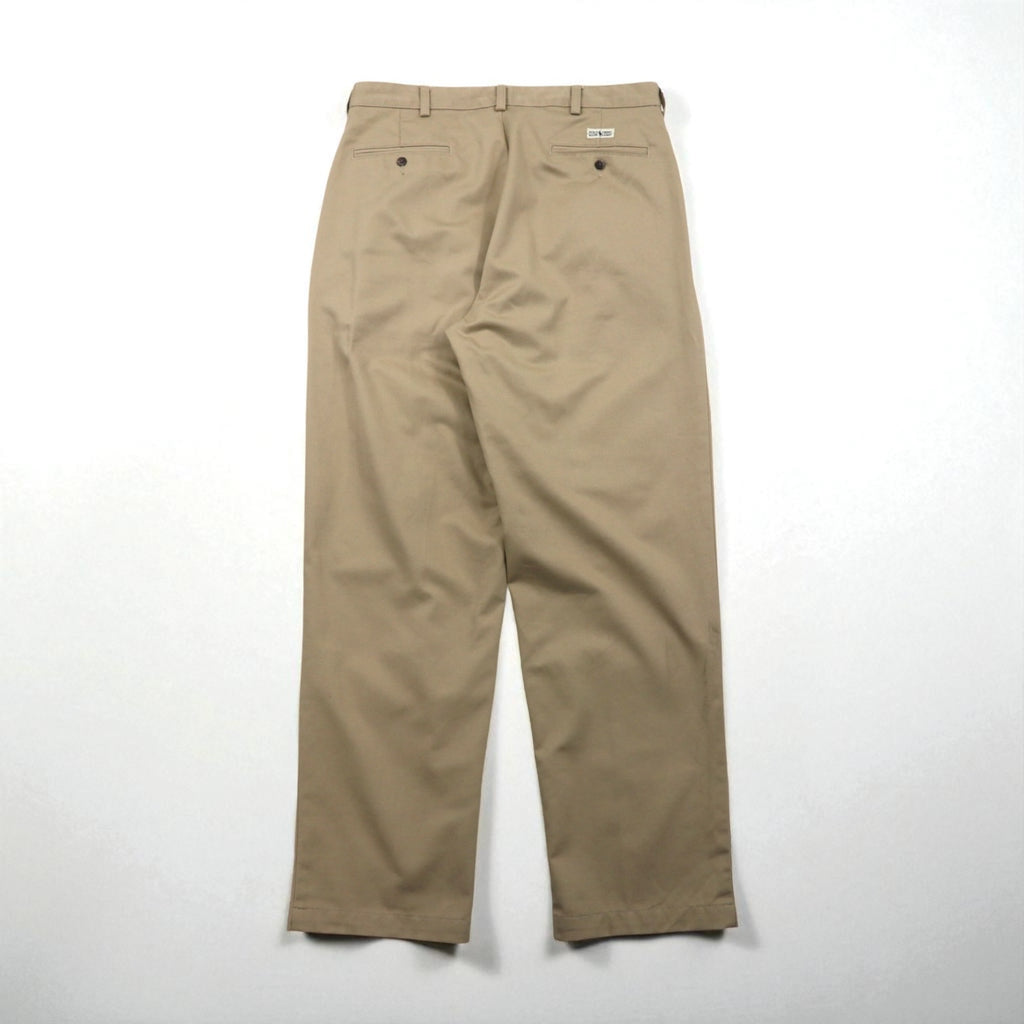 Polo Ralph Lauren 90s Polo Chino Pants, Wide Leg Pants, Beige, Size L, Andrew Pant, Pleated