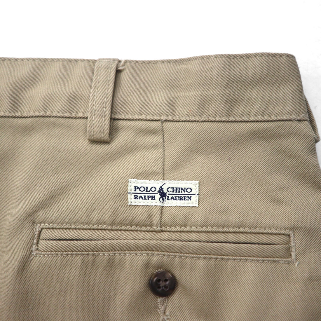 Polo Ralph Lauren 90s Polo Chino Pants, Wide Leg Pants, Beige, Size L, Andrew Pant, Pleated