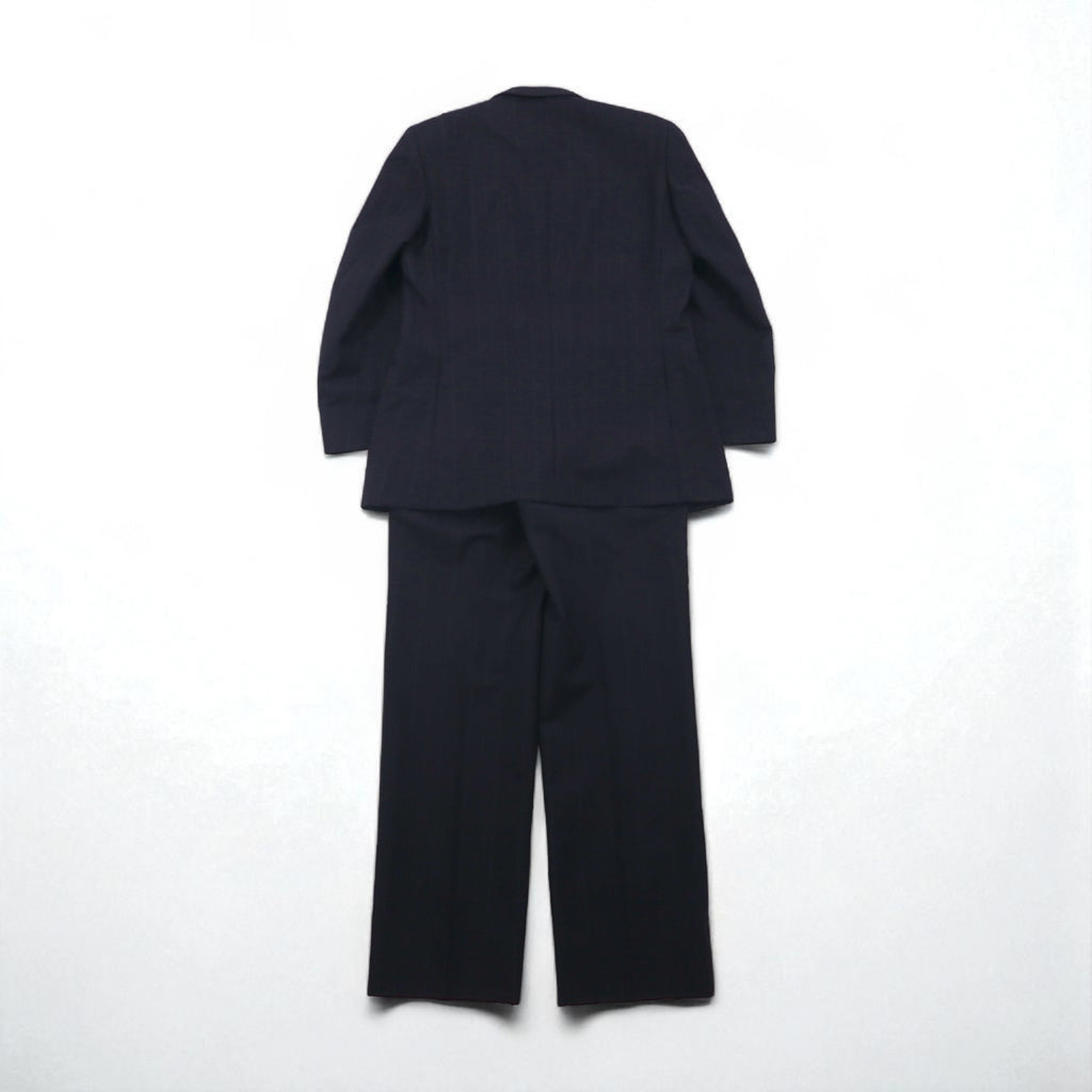 BURBERRY Made in Japan Peak Lapel Double-Breasted Blazer Suit, Size M, Wool and Mohair Stripe
