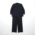 BURBERRY Made in Japan Peak Lapel Double-Breasted Blazer Suit, Size M, Wool and Mohair Stripe